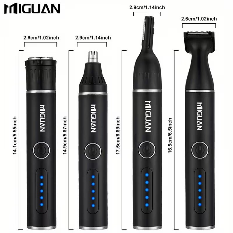 Kit de aseo profesional recargable USB 4 en 1
